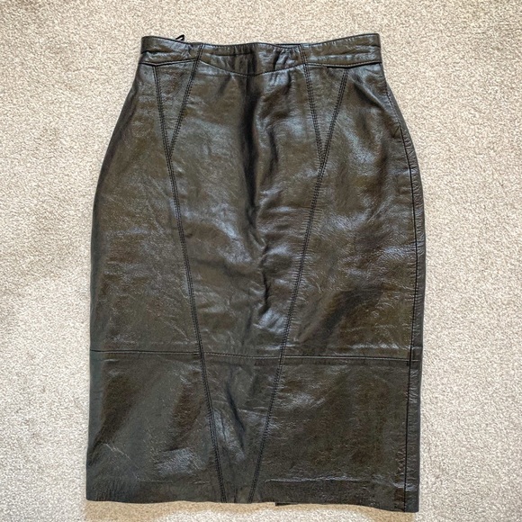 LEATHER SKIRT XXS - Picture 5 of 9